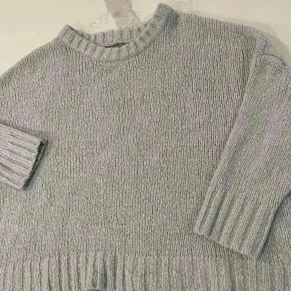 Aerie BigSky Oversized ChunkyKnit Cozycore Sweater Wool Alpaca Blend Women Large - Picture 2 of 6